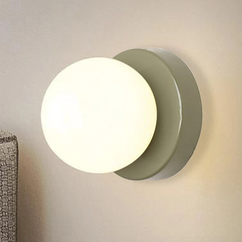 Nordic LED Minimalist Glass Wall Lamp