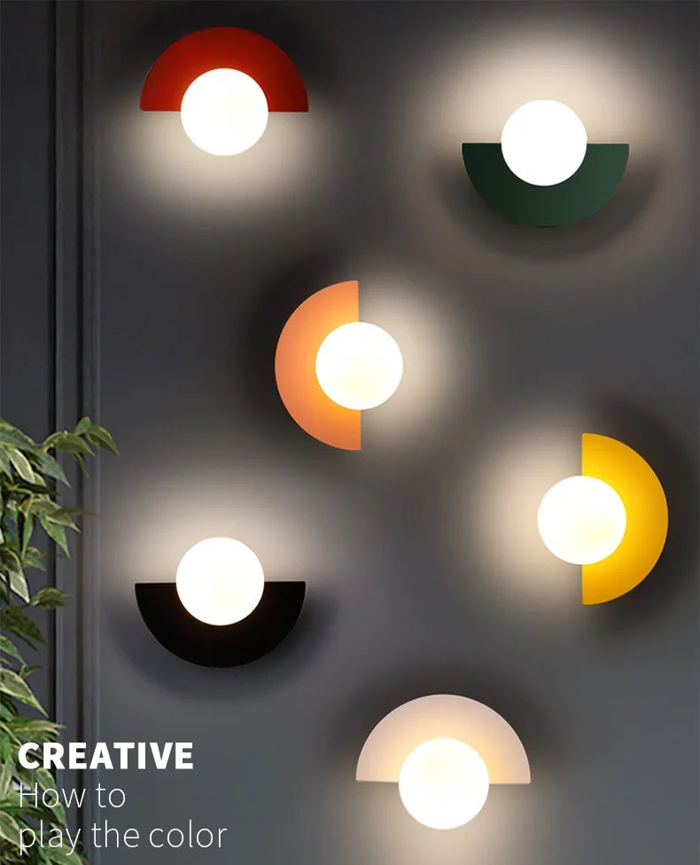 Nordic LED Wall Lamp - Stylish Colours