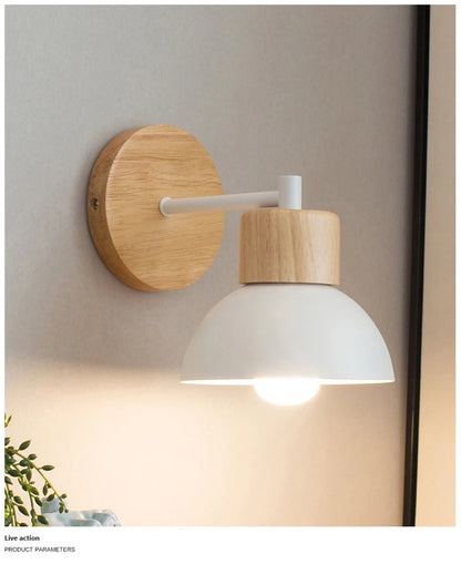 Nordic LED Wood Wall Lamp