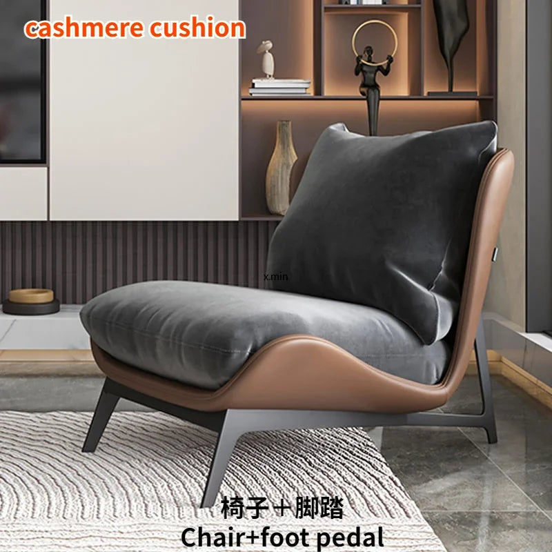 Nordic Leather Single Sofa Chair