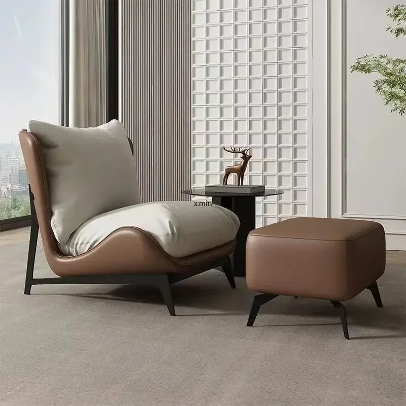 Nordic Leather Single Sofa Chair