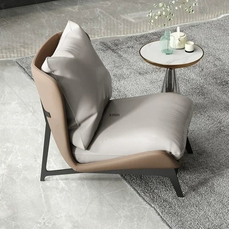 Nordic Leather Single Sofa Chair