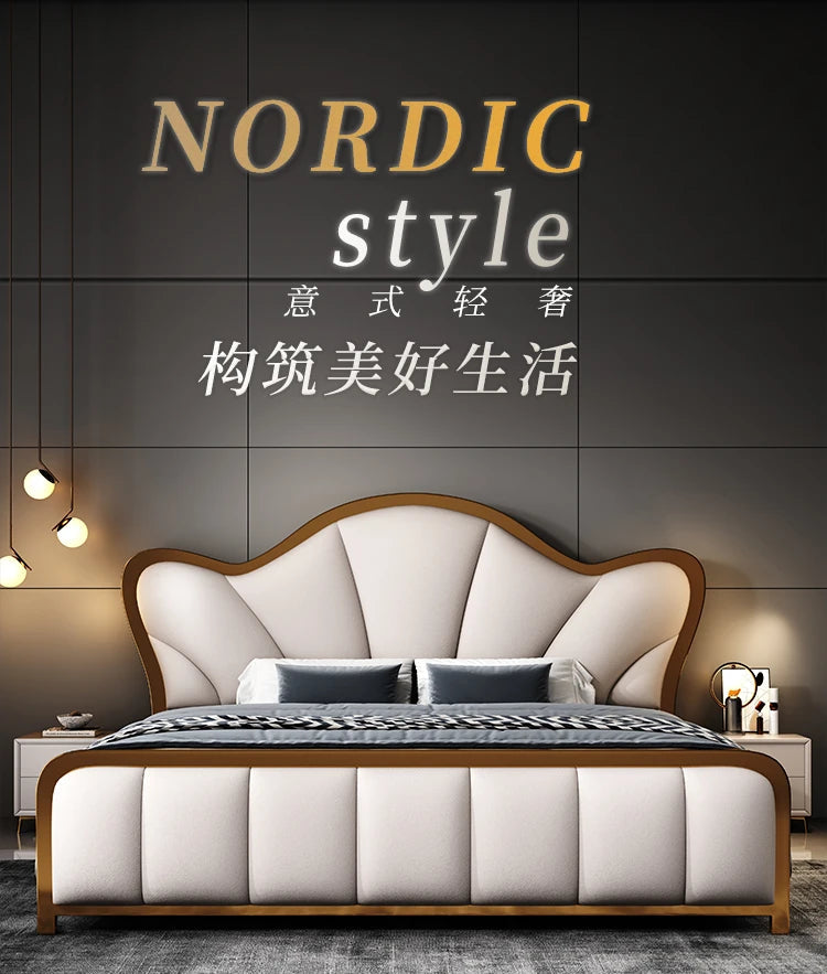 Nordic Luxury Double Bed Frame