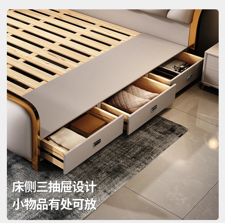 Nordic Luxury Double Bed Frame