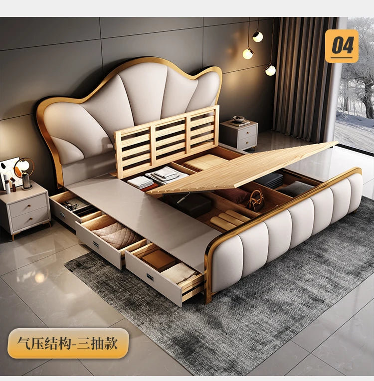 Nordic Luxury Double Bed Frame