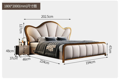 Nordic Luxury Double Bed Frame