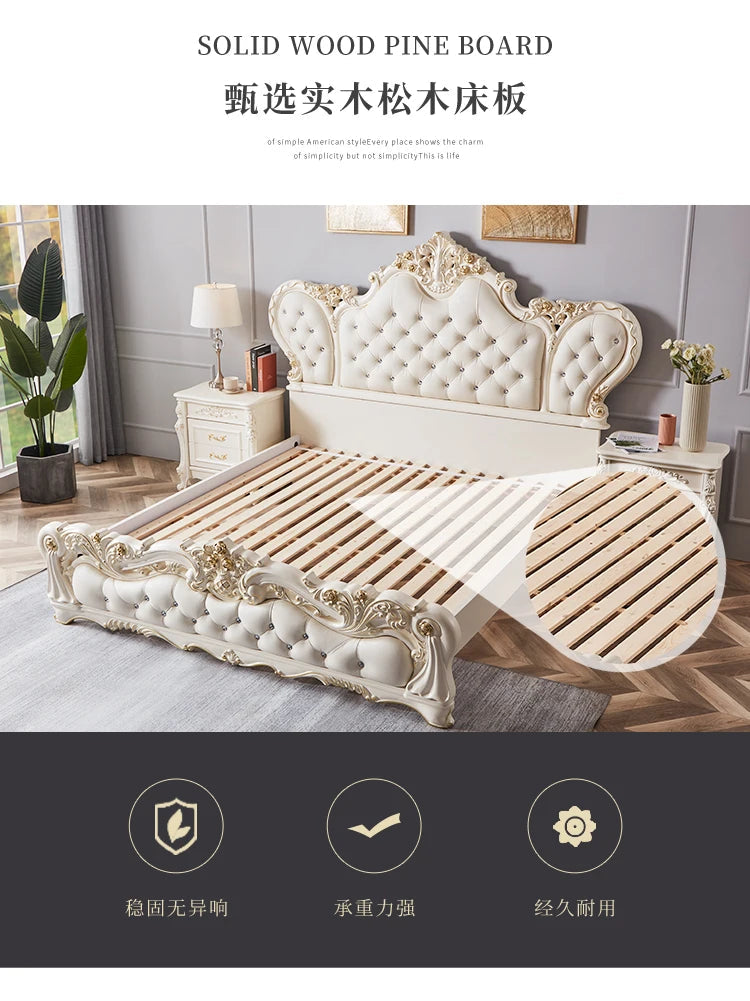 Nordic Luxury Queen King Bed