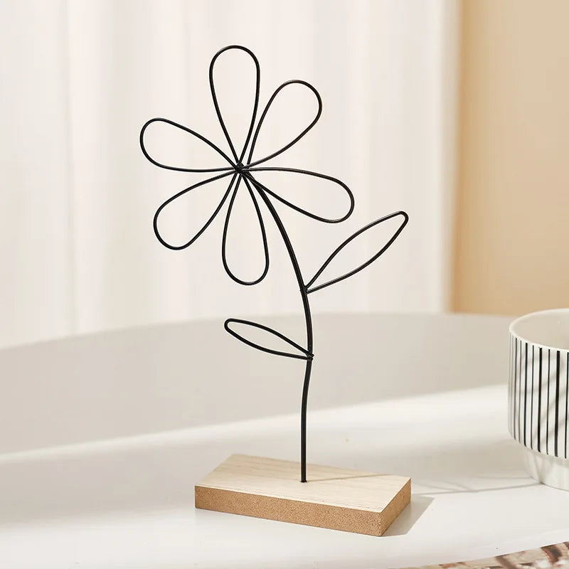 Nordic Metal Flower Decor 1Pcs