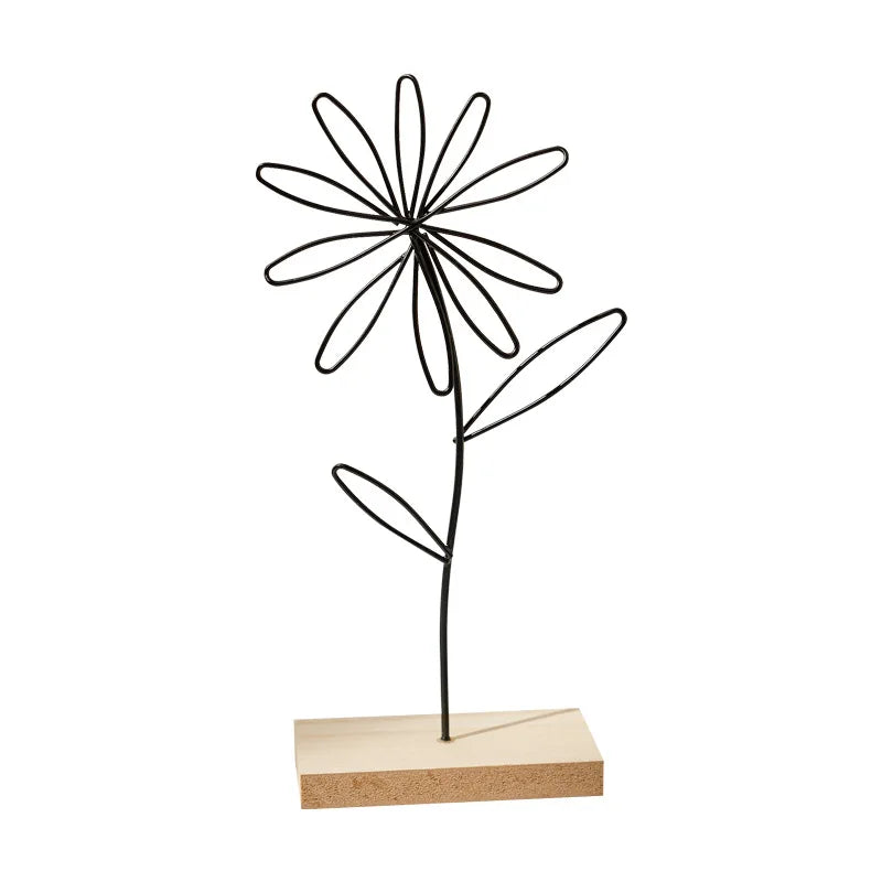 Nordic Metal Flower Decor 1Pcs