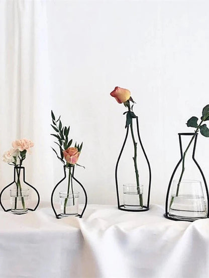 Nordic Metal Flower Vase Holder