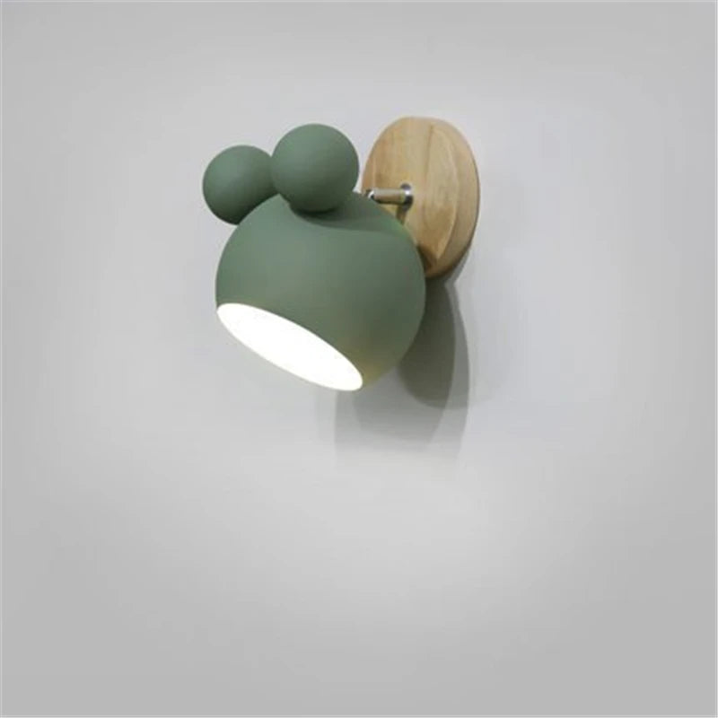 Nordic Mickey Wall Lamp for Kids