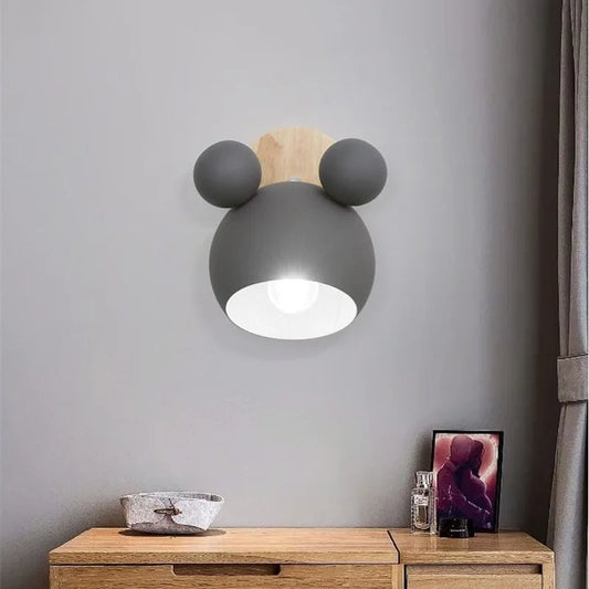 Nordic Mickey Wall Lamp for Kids