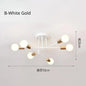 Nordic Minimalist Black Gold Pendant Light Chandelier