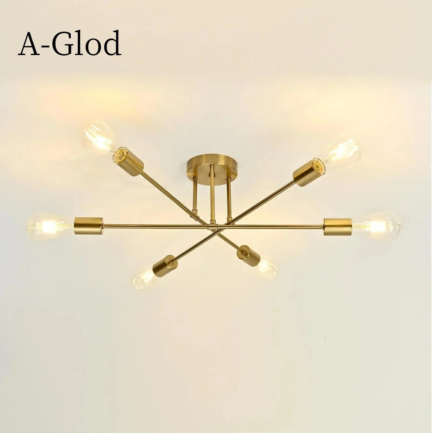 Nordic Minimalist Black Gold Pendant Light Chandelier