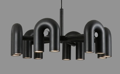 Nordic Minimalist U-shaped Iron Chandelier