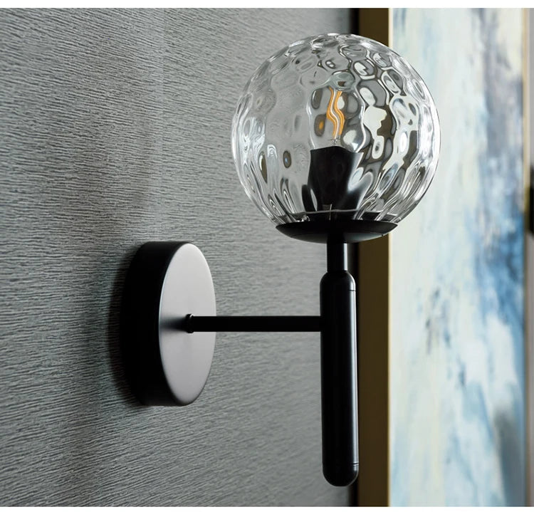 Nordic Modern Glass Ball Wall Lamp