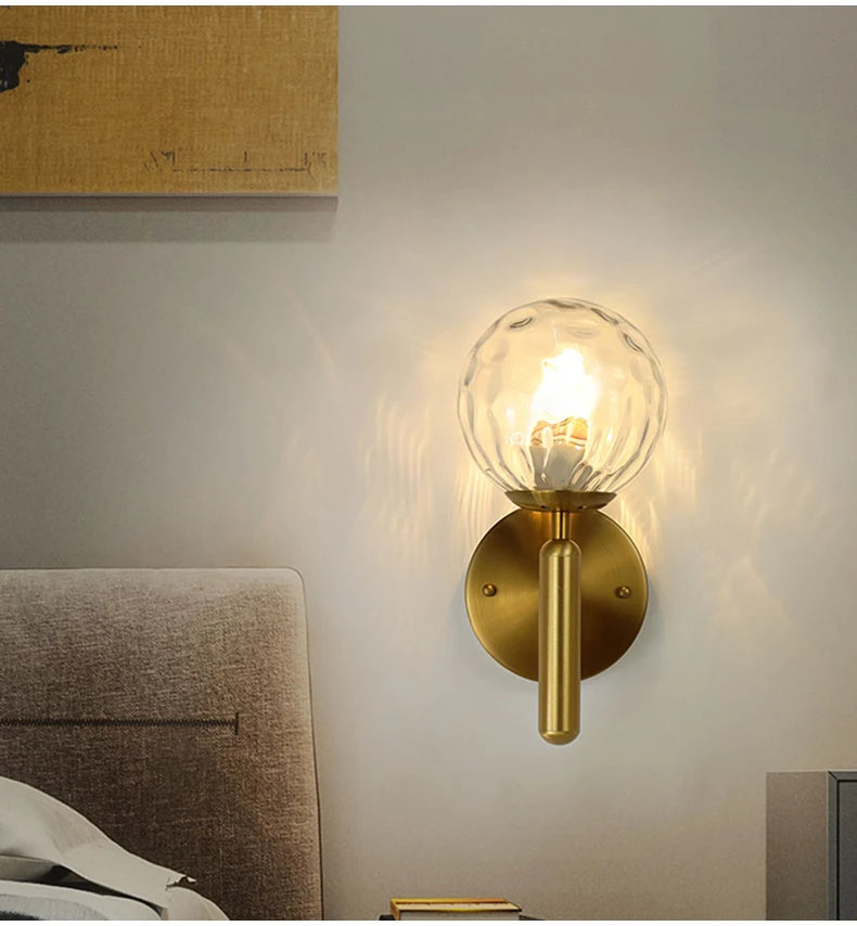 Nordic Modern Glass Ball Wall Lamp