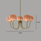 Nordic Pink Medieval Chandelier Lamp