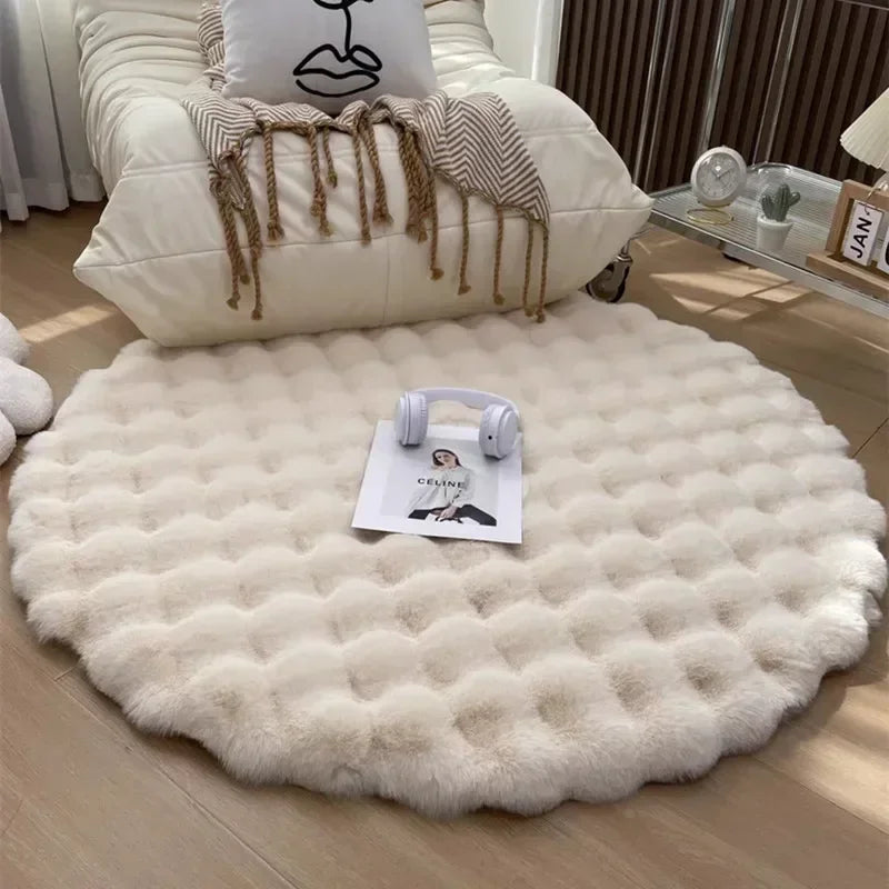 Nordic Plush Round Shaggy Rug