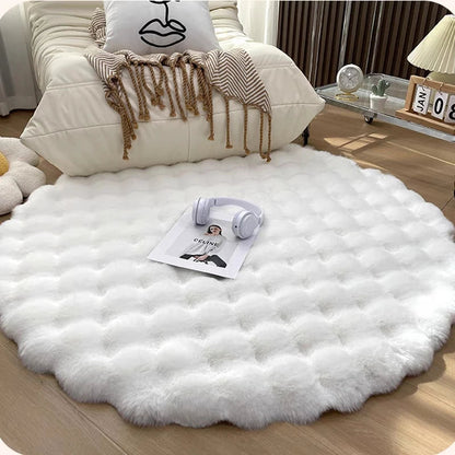 Nordic Plush Round Shaggy Rug