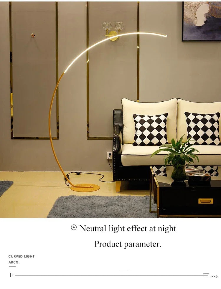 Nordic RGB Arc Floor Lamp