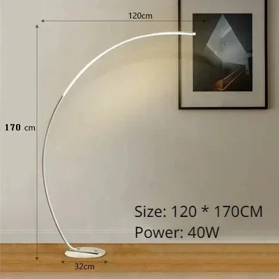 Nordic RGB Arc Floor Lamp