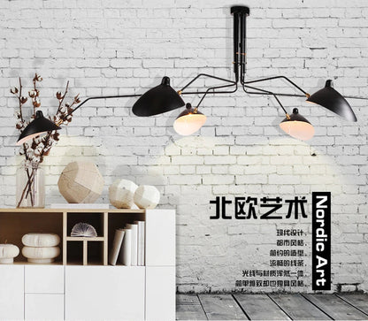 Nordic Retro Multi-Head Pendant Lamp