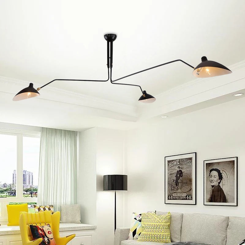 Nordic Retro Multi-Head Pendant Lamp