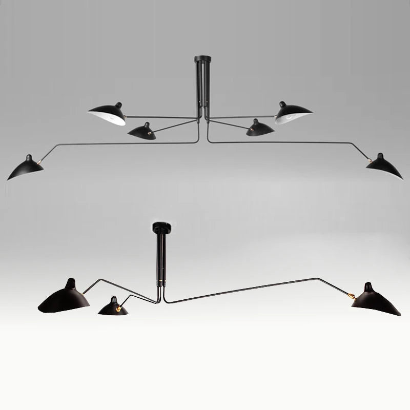 Nordic Retro Multi-Head Pendant Lamp