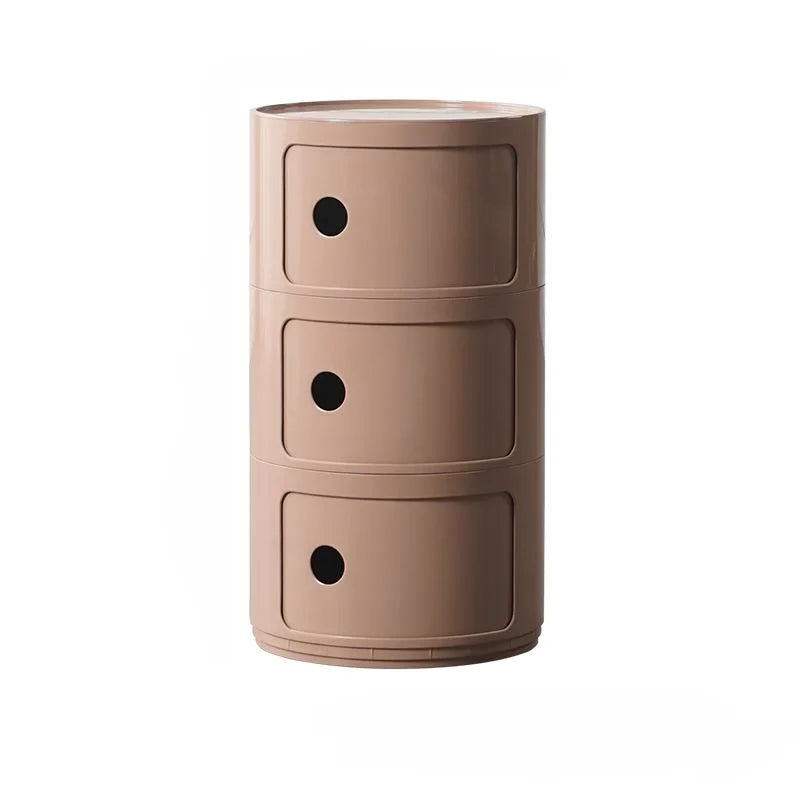 Nordic Round Storage Bedside Table