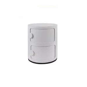 Nordic Round Storage Bedside Table