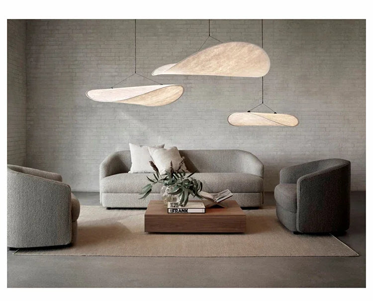 Nordic Silk Pendant Lamp - Modern Indoor Light