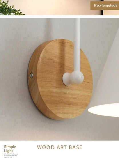 Nordic Wooden Wall Sconce Light