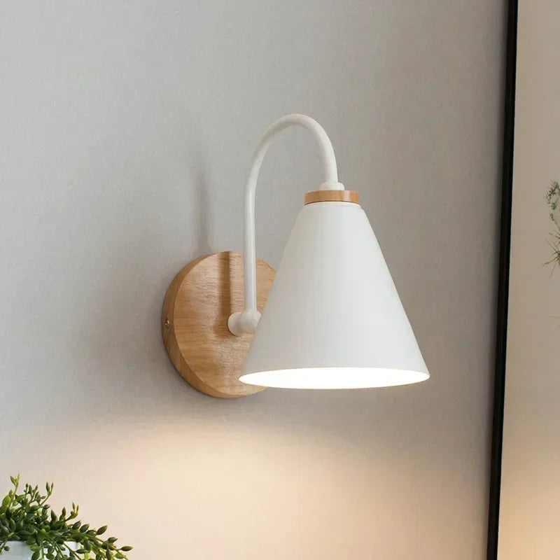 Nordic Wooden Wall Sconce Light