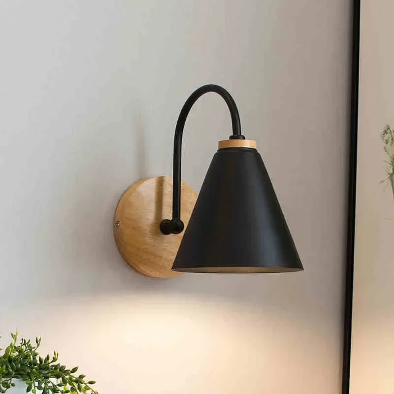 Nordic Wooden Wall Sconce Light