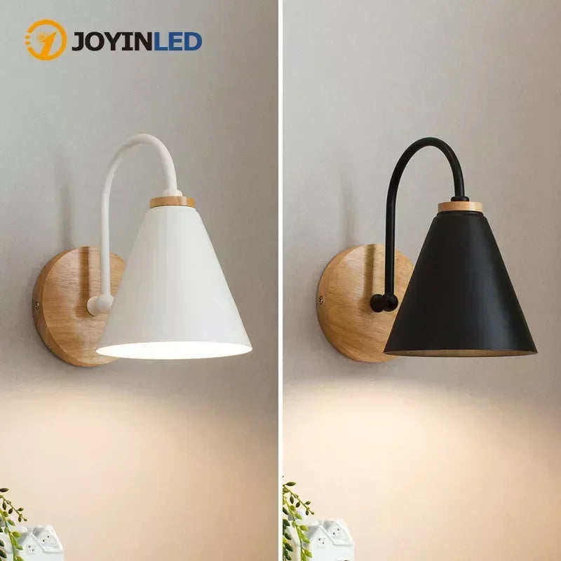 Nordic Wooden Wall Sconce Light