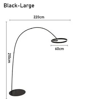 Nordic Wrought Iron LED Floor Lamp