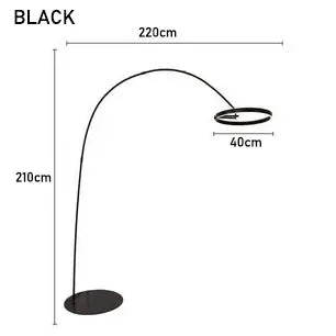 Nordic Wrought Iron LED Floor Lamp