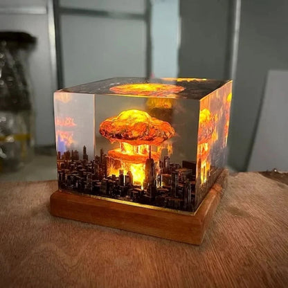 Nuclear Explosion Resin Night Light