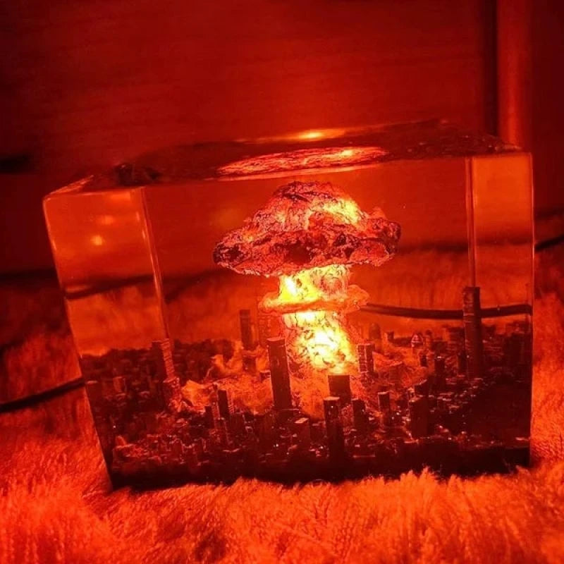 Nuclear Explosion Resin Night Light