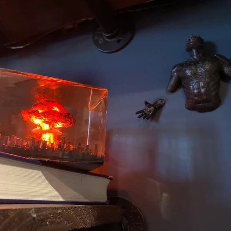 Nuclear Explosion Resin Night Light