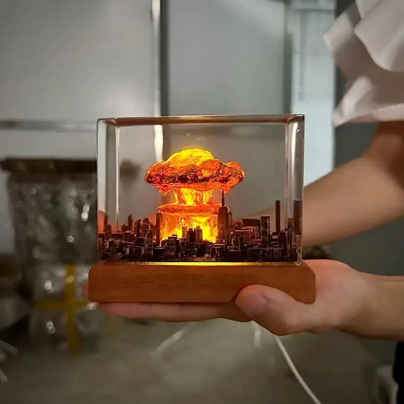 Nuclear Explosion Resin Night Light