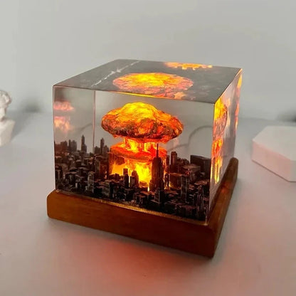 Nuclear Explosion Resin Night Light