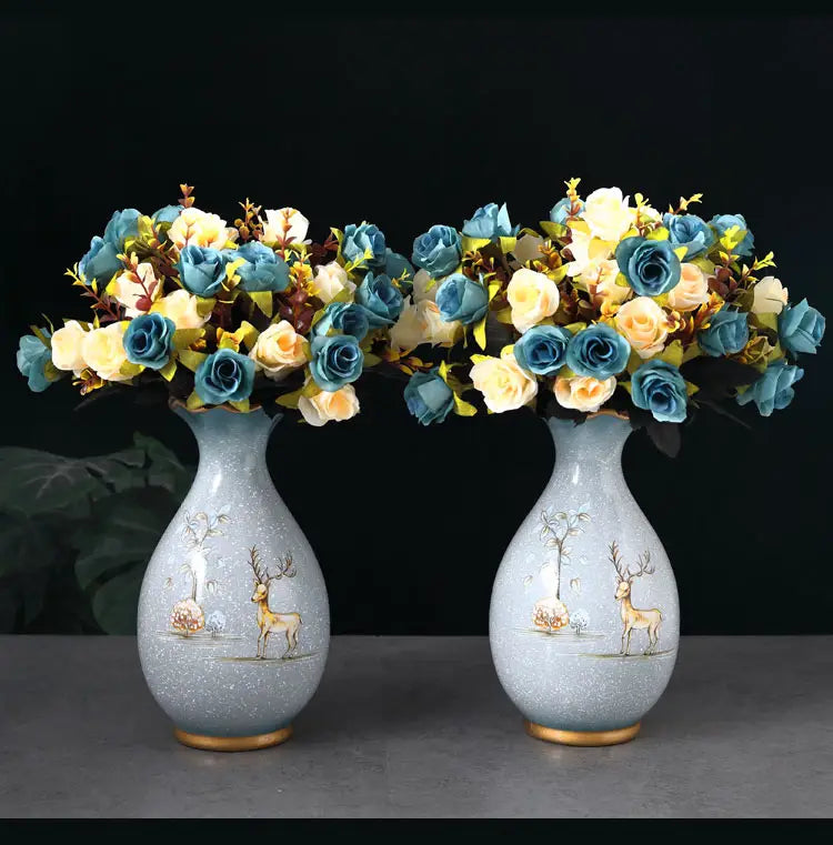 DecorBites™ 3D Ceramic Vase for Dried Flowers Display