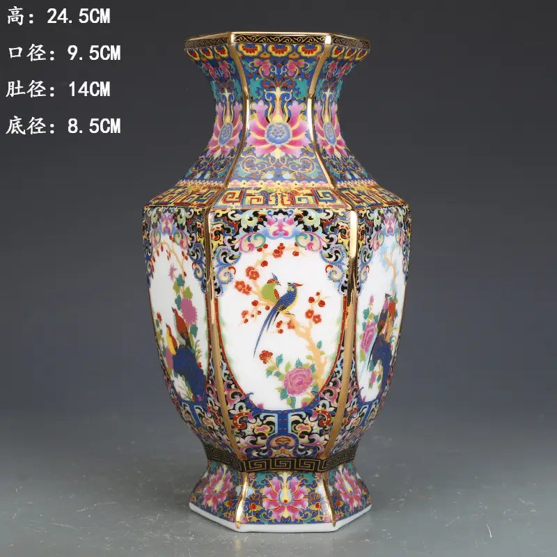 Antique Enamel Porcelain Vase Collection