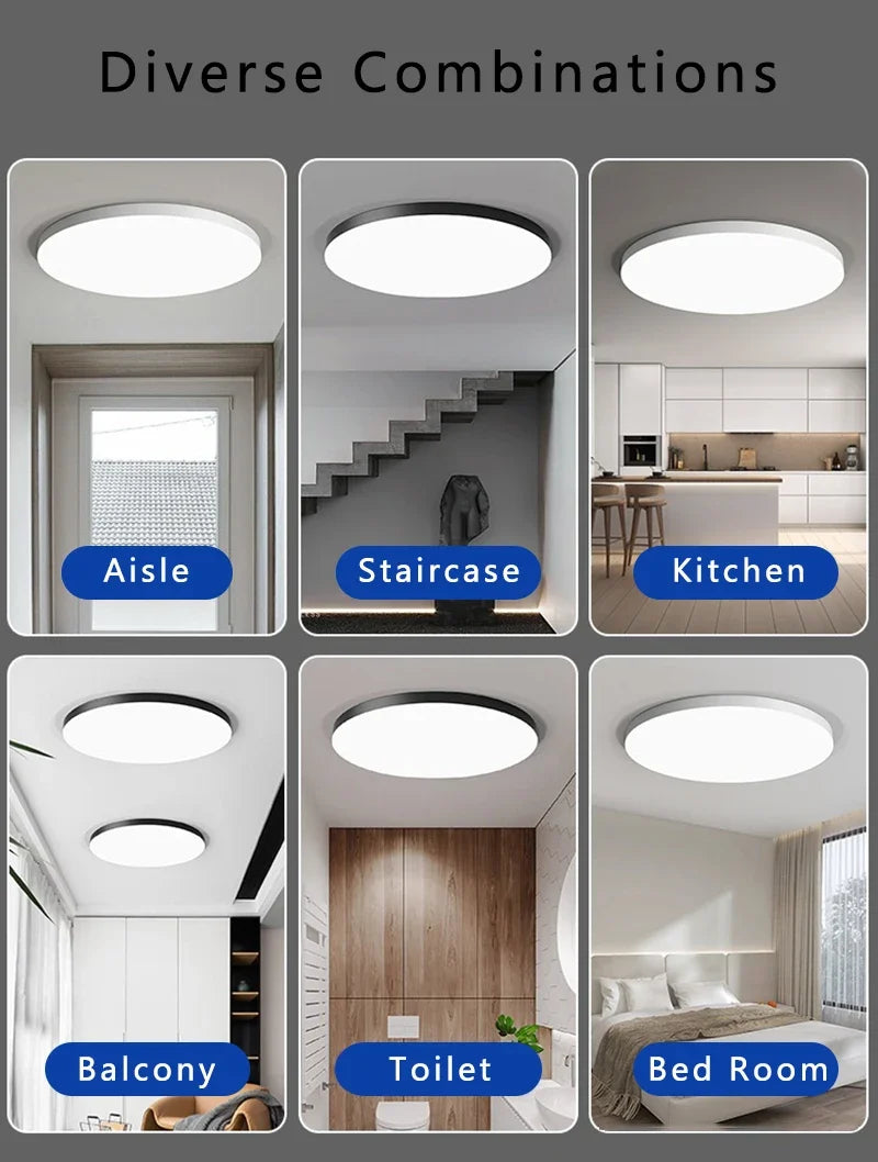 OTELEI LED Ceiling Light - Waterproof, Modern, Indoor