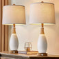 OYEARS Boho Rattan Table Lamps Set