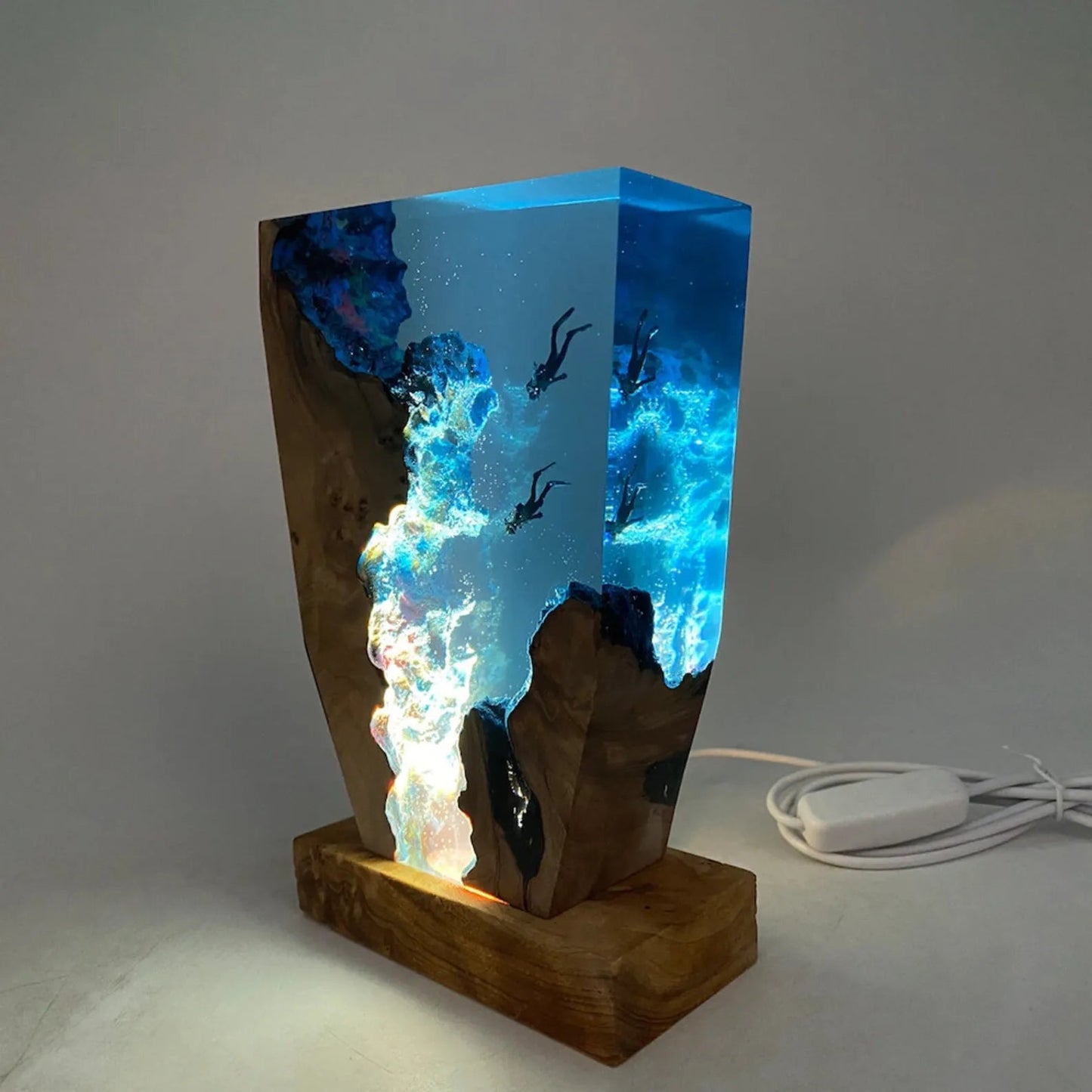 Oceanic Resin USB Table Lamp