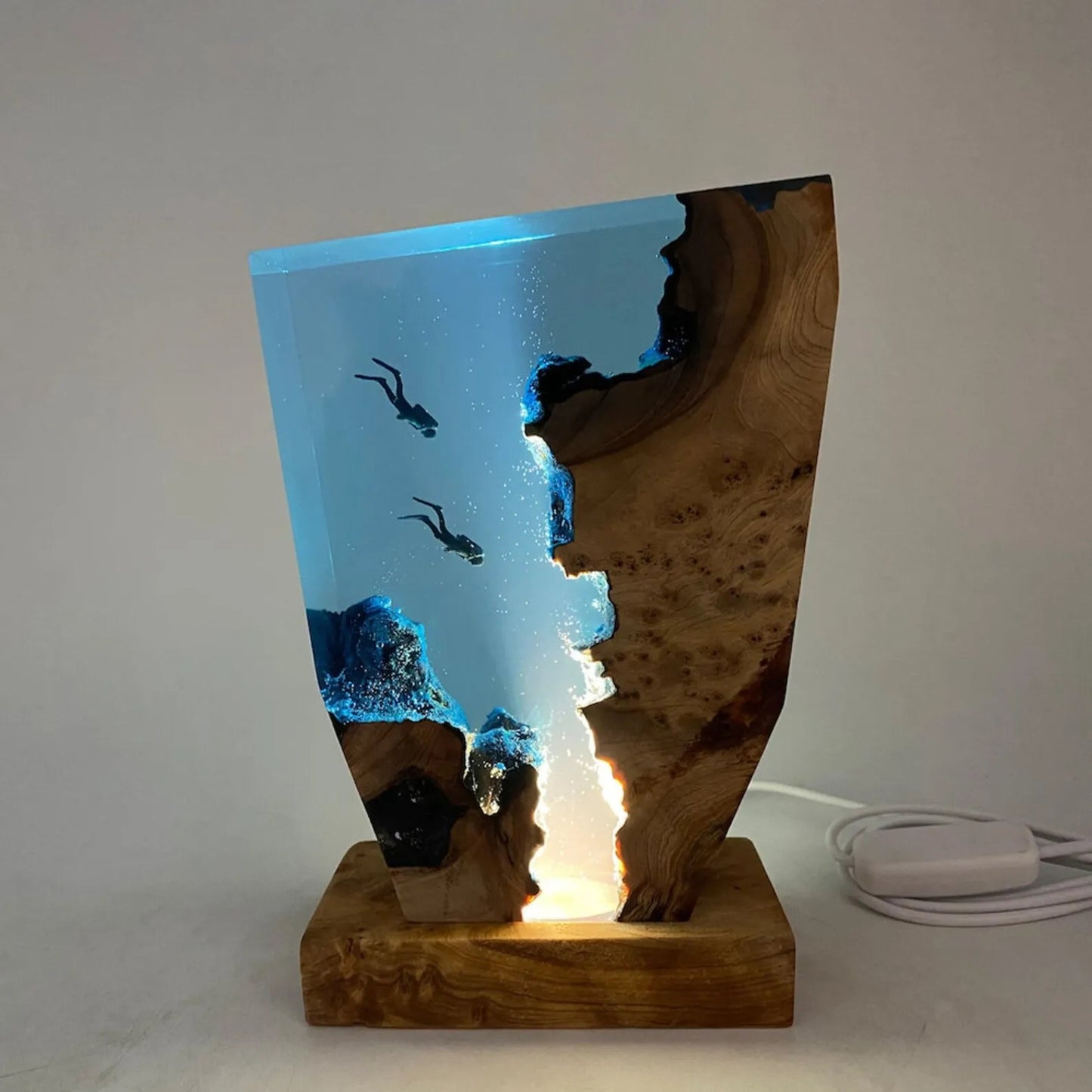 Oceanic Resin USB Table Lamp