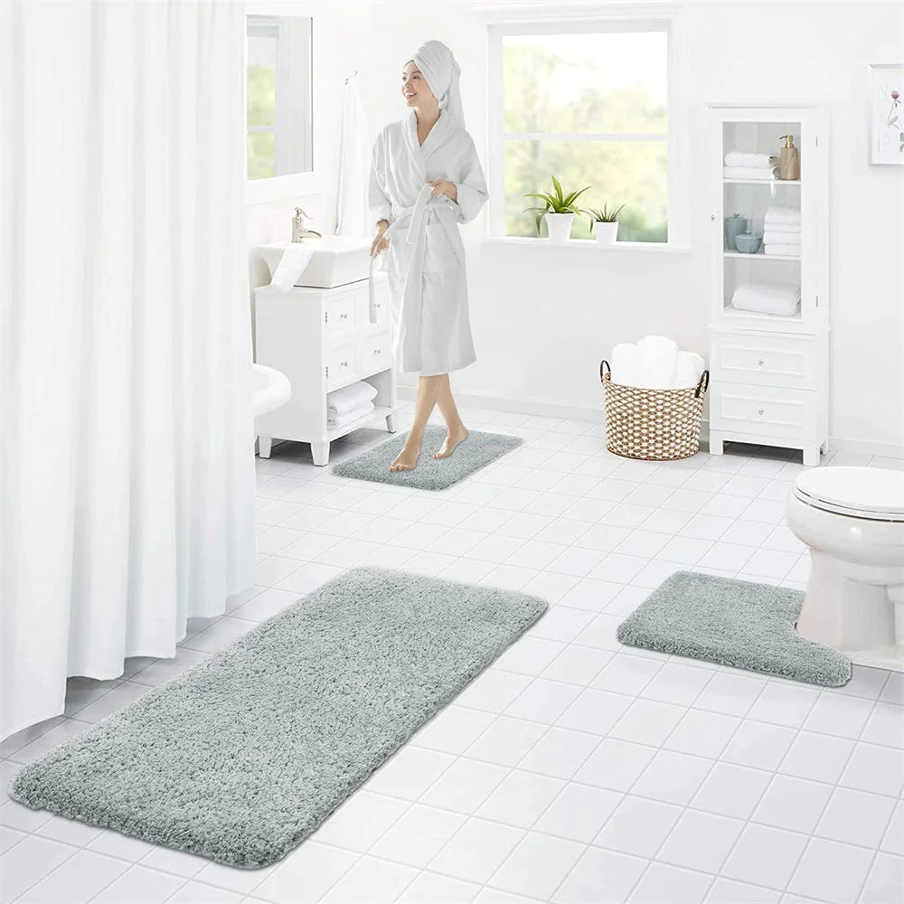 Olanly Plush Non-Slip Bath Mat